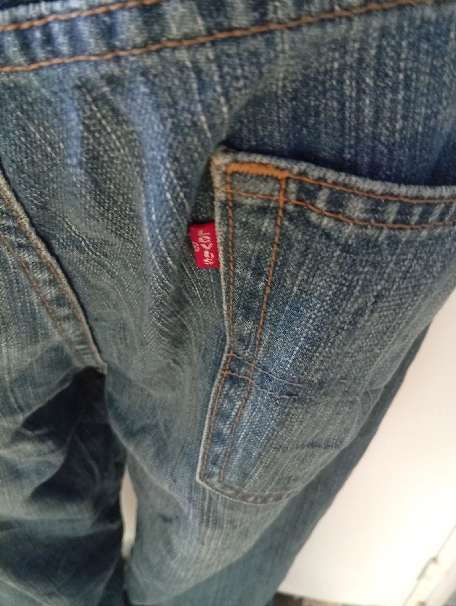 Rechte pasvorm Levi's 💯 katoen lichte slijtage onderaan – photo 3